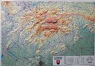 Slovenská republika - reliéfní nástěnná mapa - 1:450 000