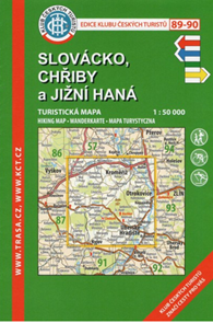 Slovácko, Chřiby a Jižní Haná- mapa KČT 89-90