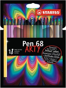 STABILO Pen 68 Fixy ARTY - sada 18 barev