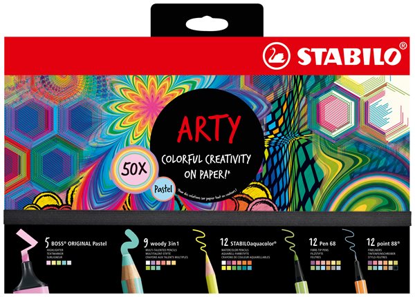 STABILO ARTY Kreativní sada Pastel - 50 ks