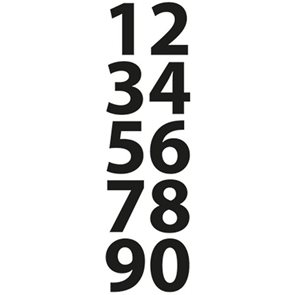 Vyřezávací kovová šablona Craftables - Čísla mini  (1ks)