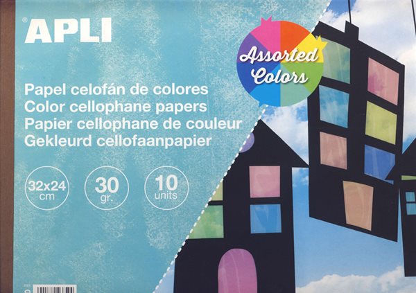 Levně APLI Celofánová folie 30 g - mix barev, Sleva 11%