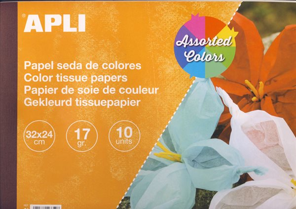 Levně APLI Hedvábný papír 17 g - mix barev, Sleva 11%