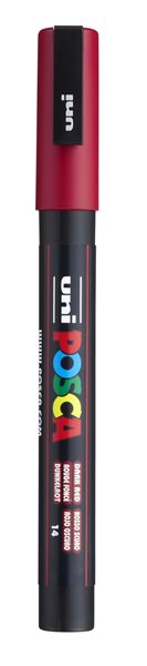 Akrylový popisovač POSCA, PC-3M, 0,9-1,3 mm, tm. červený