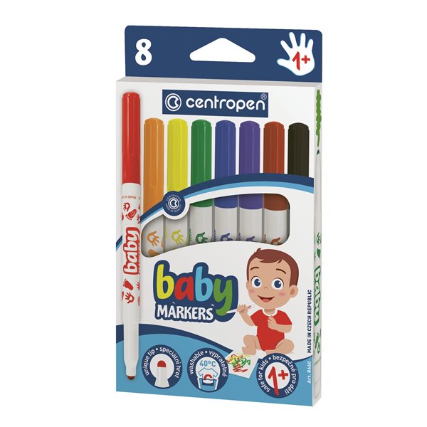 Centropen Fixy Baby Markers 8660/8 - sada 8 barev