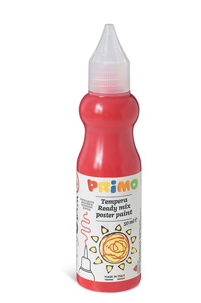 Levně Temperová barva 3D PRIMO, 50 ml, lahvička s tenkým hrotem, červená