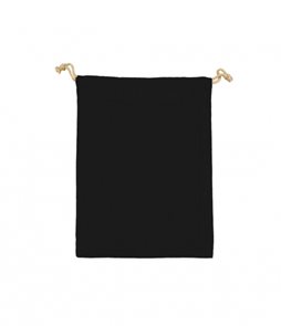 Taška bavlněná se šňůrkou MINIS, 140g/m2, 10 x 14cm, černá (Black)
