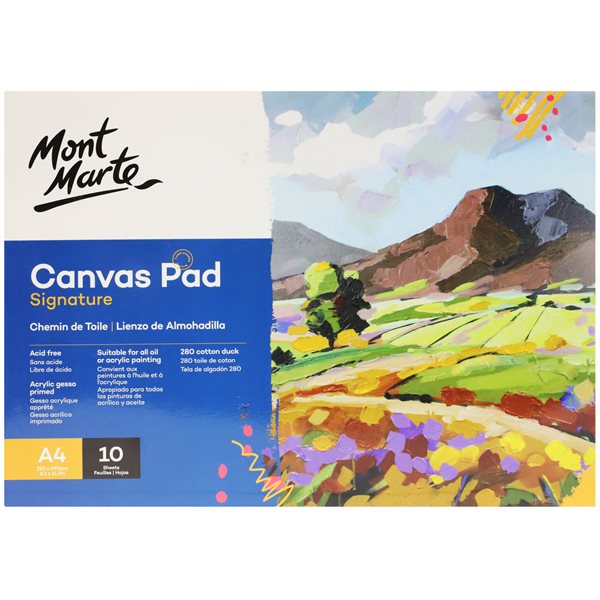 Levně Blok s malířským plátnem Mont Marte A4 - 10 listů