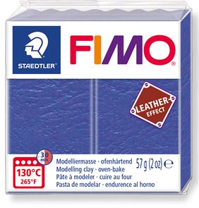 FIMO LEATHER efekt - indigo modrá
