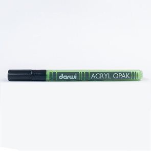 DARWI Akrylová fixa - tenká - 3 ml/1 mm - světle zelená