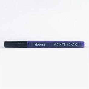 DARWI Akrylová fixa - tenká - 3 ml/1 mm - fialová