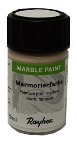 Mramorovací barva Rayher Marble Paint 20 ml - bílá