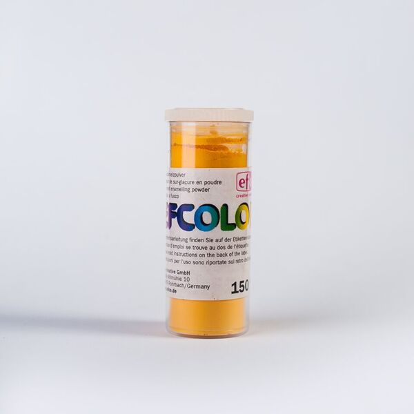 Levně Efcolor - Smaltovací prášek, 10 ml - zlatožlutý