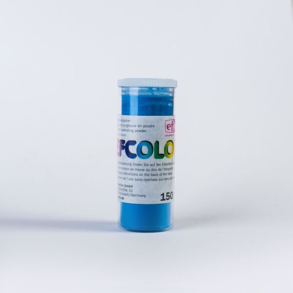 Levně Efcolor - Smaltovací prášek, 10 ml - modrý