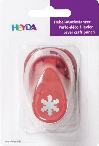Ozdobná děrovačka na papír Heyda, 17 mm - Vločka