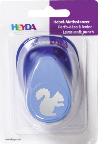 Ozdobná děrovačka na papír Heyda, 25 mm - Veverka
