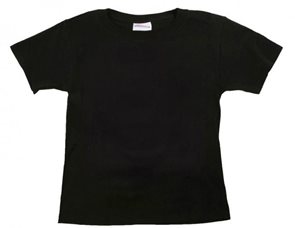 Dětské tričko krátký rukáv - černé, 134 cm (7-8 let)