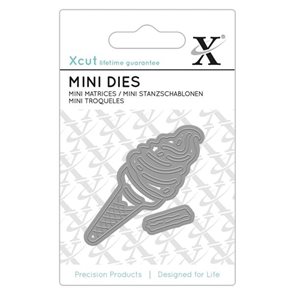 Kovov&#225; vyřez&#225;vac&#237;  šablona Xcut MINI - Zmrzlina ( 2 ks  )