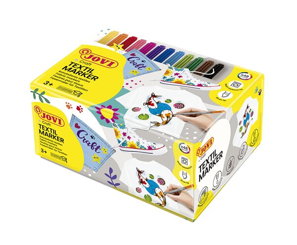 Fixy JOVIDECOR na textil - 48 ks