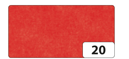 Levně Hedvábný papír 50 × 70 cm, 20 g, 26 listů - barva červená