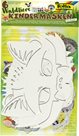 Papírové masky pro následnou dekoraci - Lesní zvířata, 6 motivů