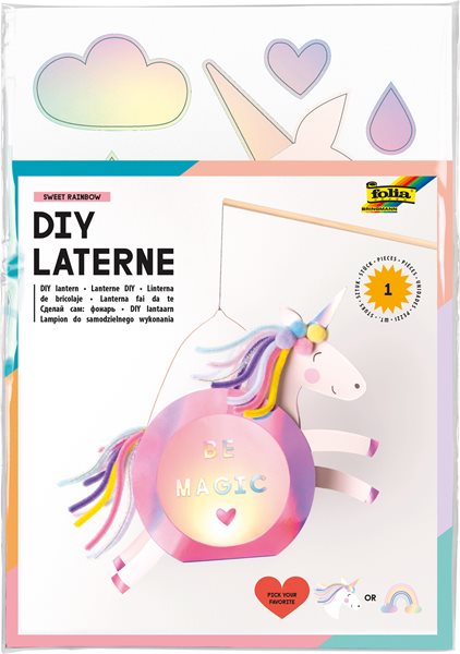 Lampion - set - JEDNOROŽEC nebo DUHA
