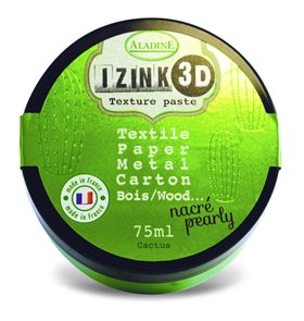 3D strukturovací pasta IZINK, perleťová světle zelená