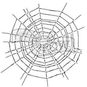 Plastová šablona - Pavučina, 30,5 × 30,5 cm
