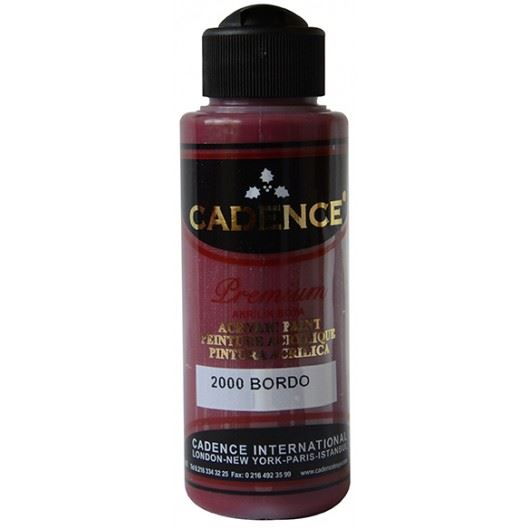 Levně Akrylová barva Cadence Premium, 70 ml - bordó