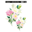 Nažehlovací obrázek na textil Cadence - akvarelová luční kytice, 25 × 35 cm