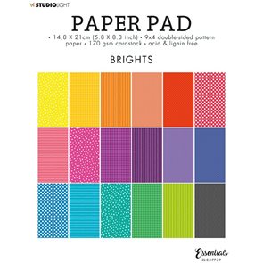 Blok oboustranných vzorovaných papírů Studio Light, A5 (36 listů) – zářivé