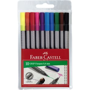 Popisovač Faber-Castell Grip 0.4 mm - sada 10 barev