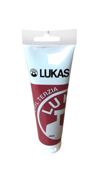 Levně Akrylová barva LUKAS "Cryl Terzia" 125 ml - alirazinový karmín, Sleva 16%