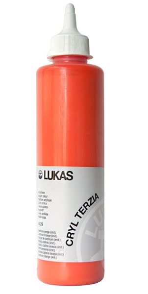 Levně Akrylová barva LUKAS "Cryl Terzia" 500 ml - kadmium oranžová, Sleva 30%