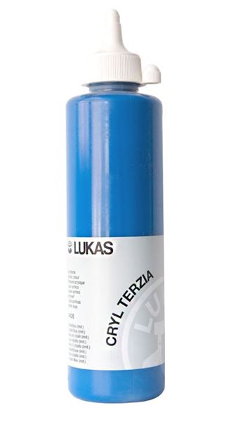 Levně Akrylová barva LUKAS "Cryl Terzia" 500 ml - primární modrá, Sleva 30%