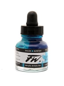 Umělecká akrylová tuš Daler Rowney 29,5 ml - Turquoise