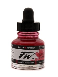 Umělecká akrylová tuš Daler Rowney 29,5 ml - Crimson