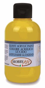 Akrylová barva Hobby Art, lesklá 50 ml - žlutá