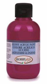Akrylová barva Hobby Art, lesklá 250 ml - magenta