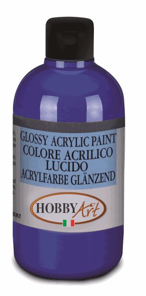 Levně Akrylová barva Hobby Art, lesklá 250 ml - ultramarin
