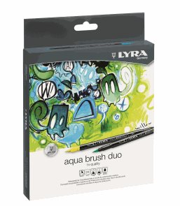 Sada uměleckých fixů LYRA Aqua Brush Duo 24 ks