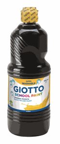 Temperová barva Giotto - 1000 ml, černá