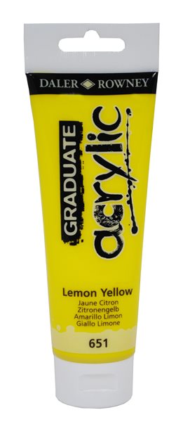 Levně Graduate akrylová barva 120 ml - Citron žlutá