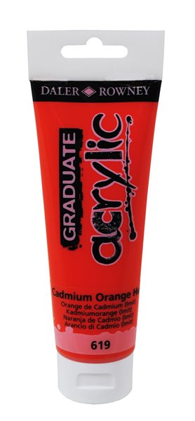 Levně Graduate akrylová barva 120 ml - Kadmium oranžové