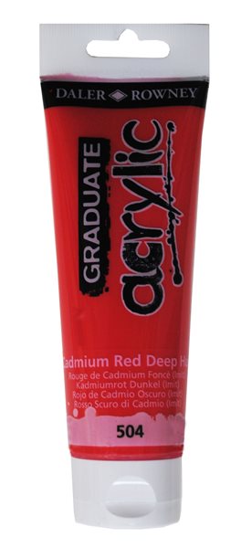 Levně Graduate akrylová barva 120 ml - Kadmium červené tmavé