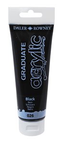 Graduate akrylová barva 120 ml - Černá