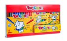 Box Toy Color CreActive KIDS - 
prstové barvy 6x25ml , JUMBO fixy, plastelína, voskovky
