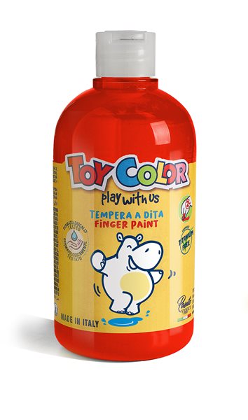 Prstová barva Toy Color - 500 ml - červená, Sleva 30%