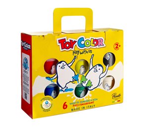 Sada prstov&#253;ch barev Toy Color 6 x 50 ml