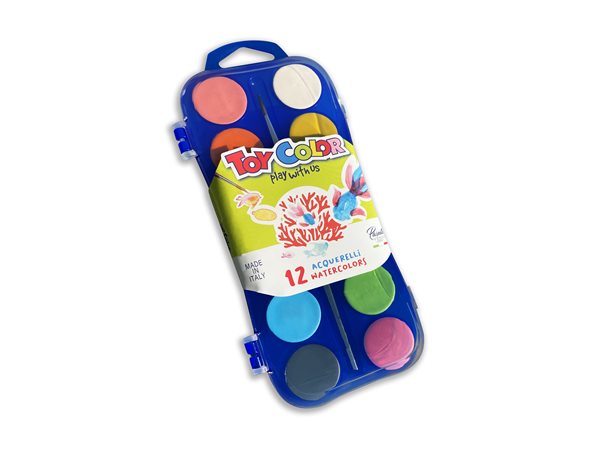 Vodové barvy Toy Color - 12 barev